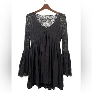 Free People black lace dress, size XS
